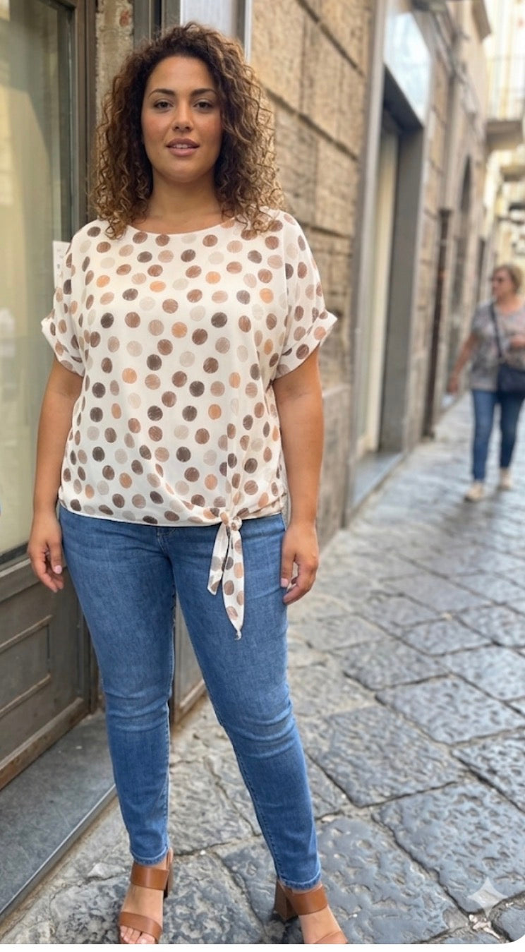 Casacca pois curvy