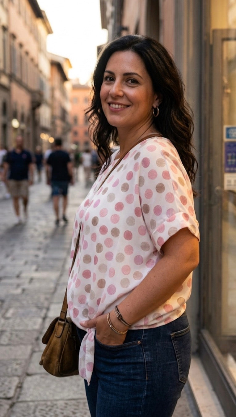 Casacca pois curvy