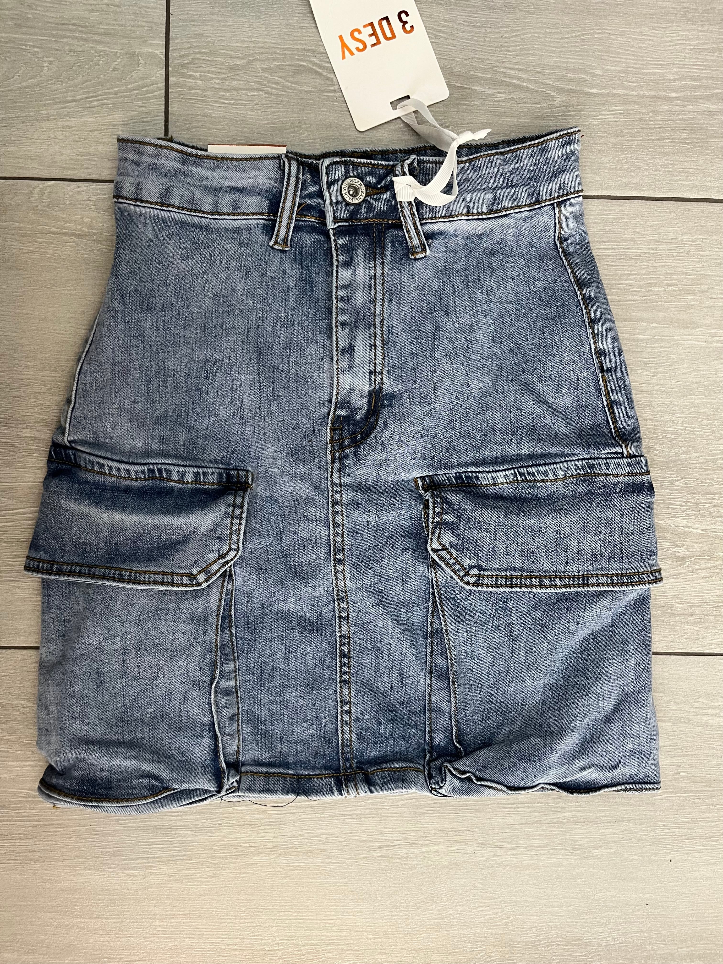 Gonna denim cargo Margot