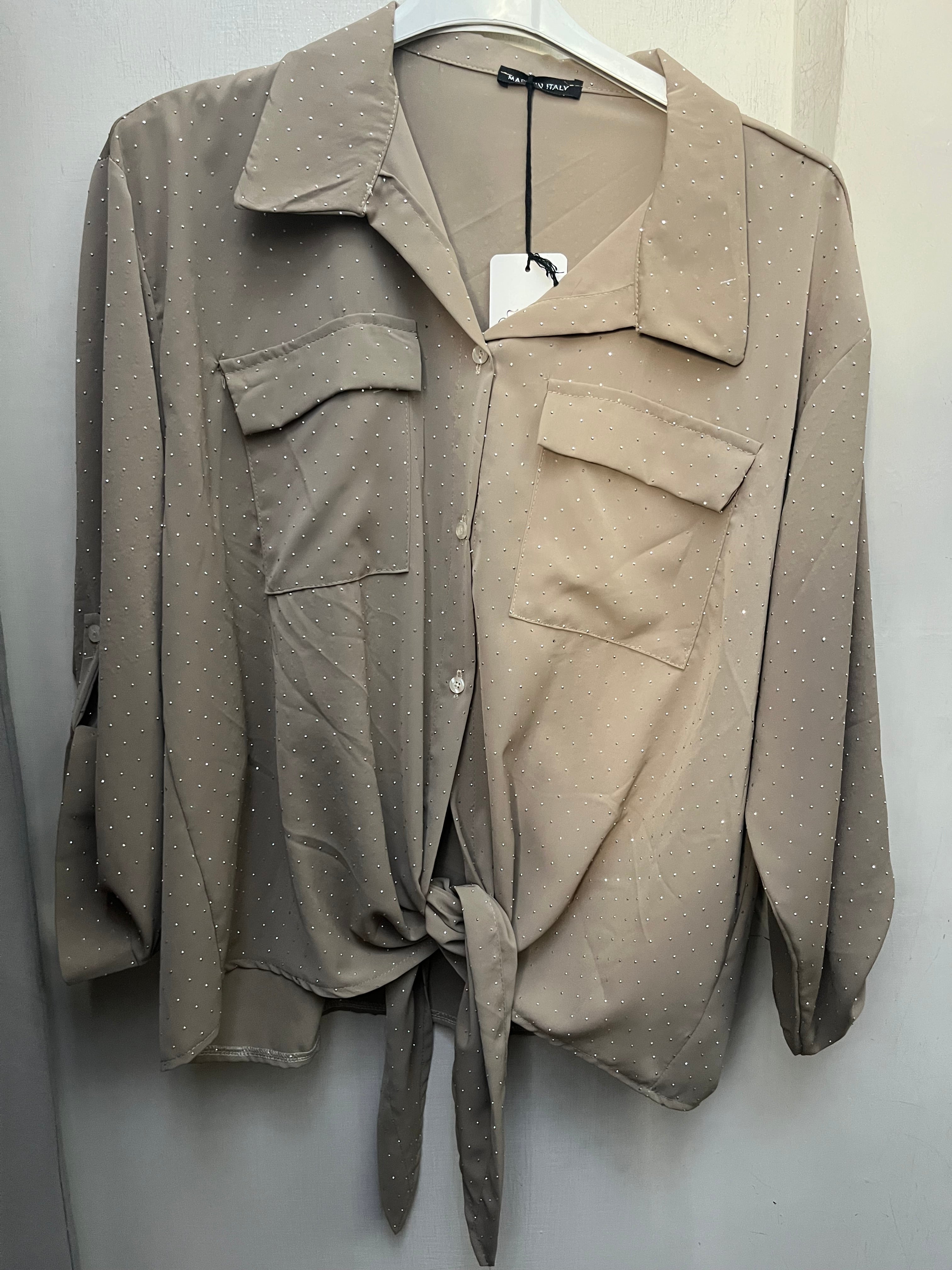 Camicia swarosky curvy