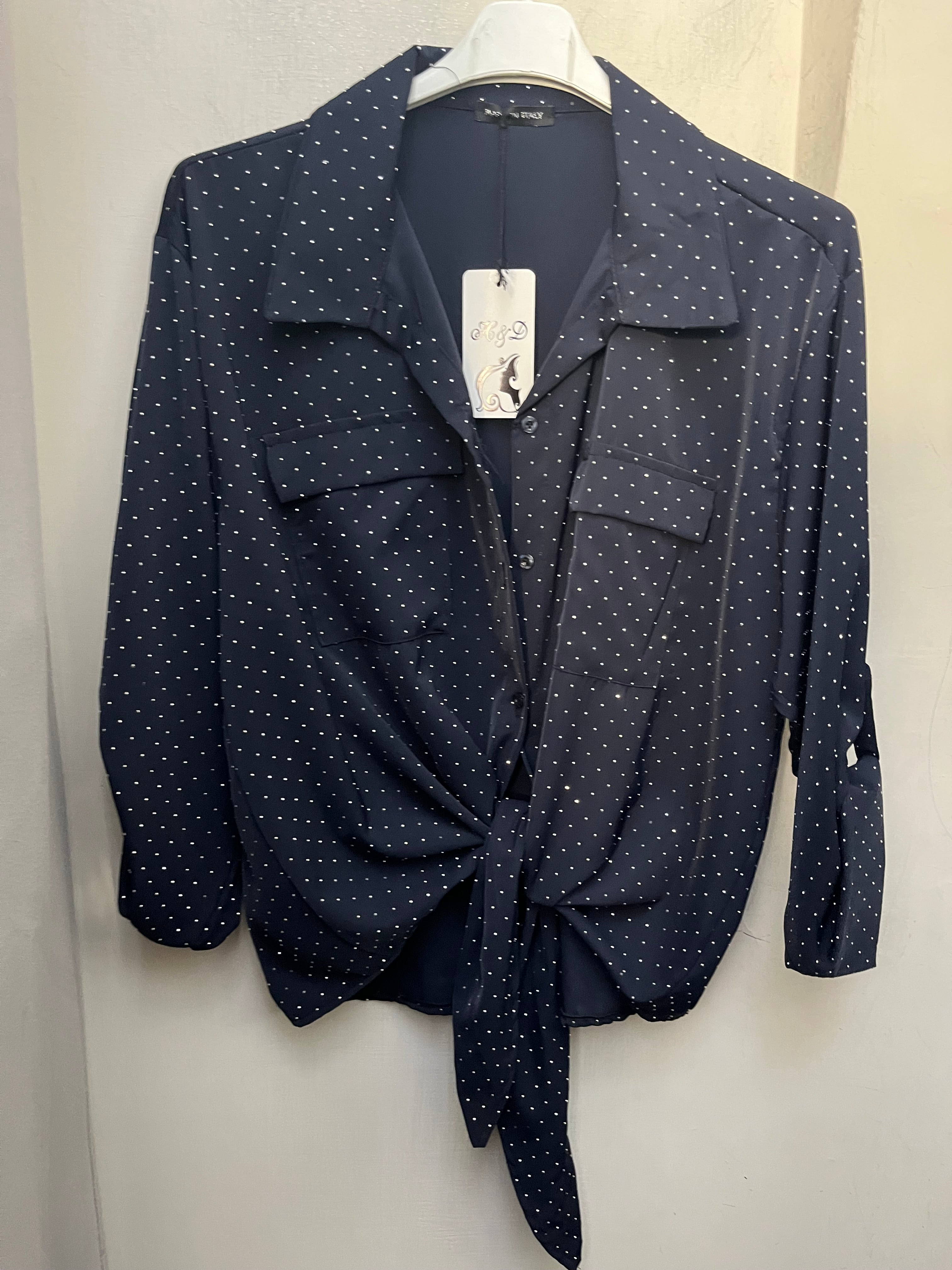 Camicia swarosky curvy