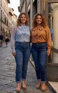 Camicia fiocco curvy