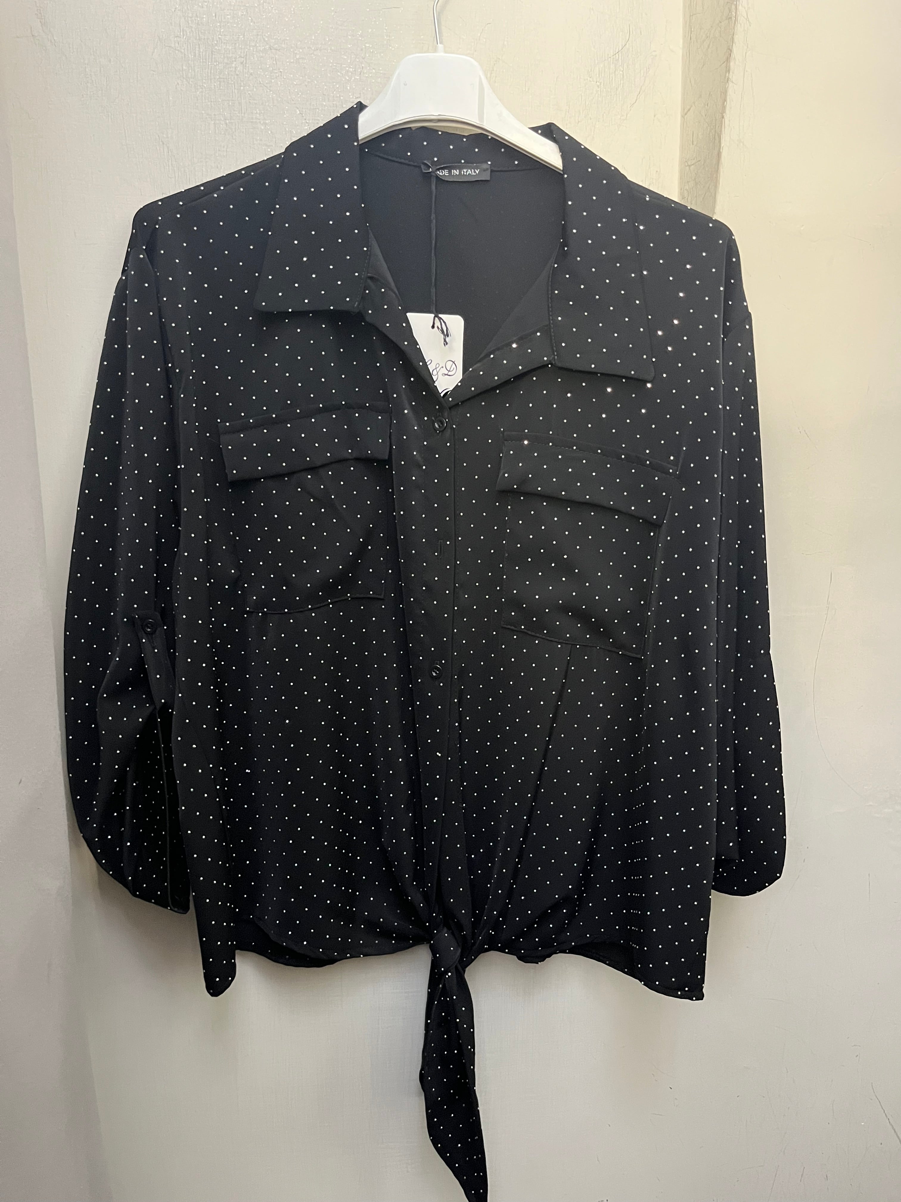 Camicia swarosky curvy