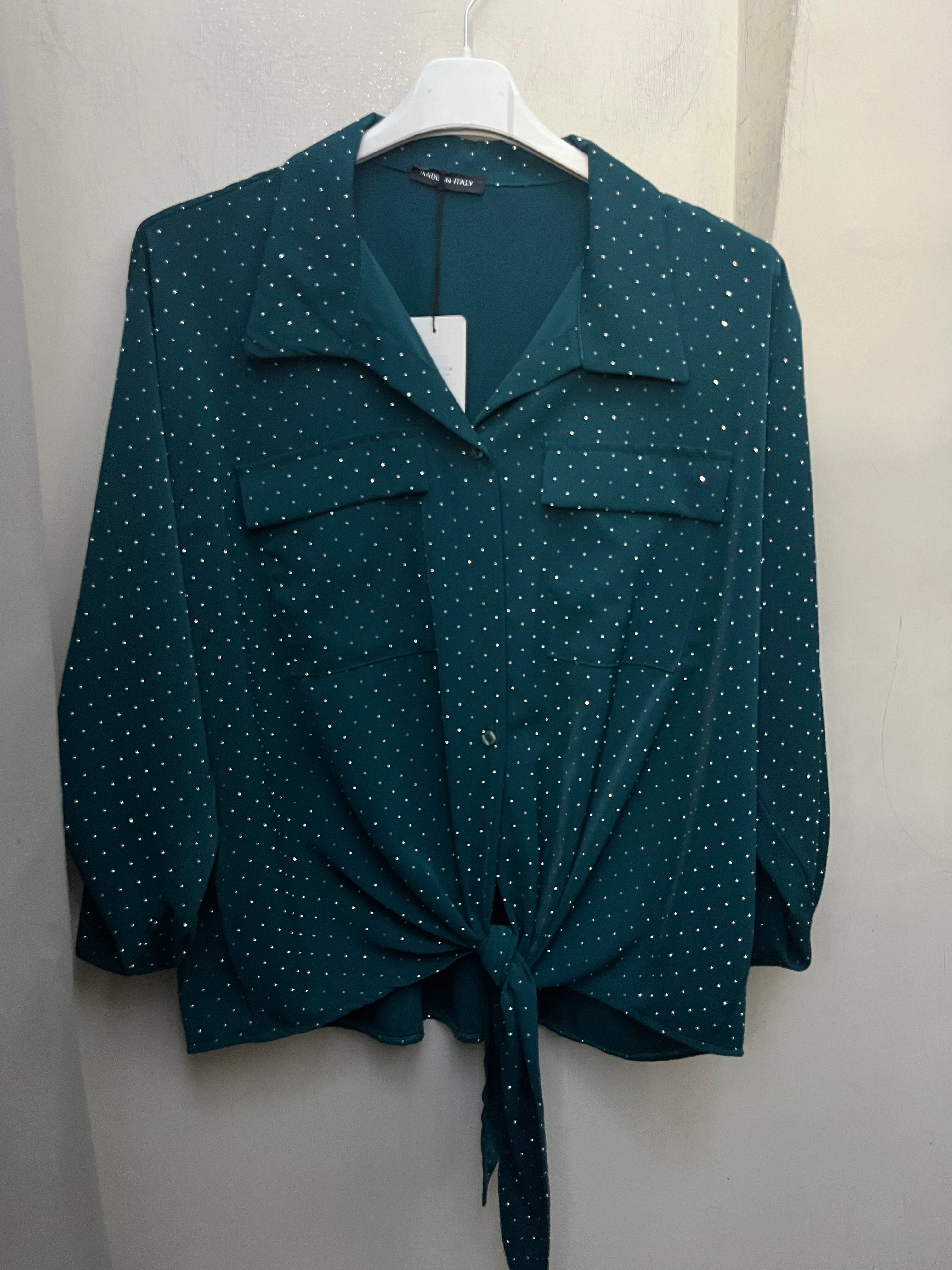 Camicia swarosky curvy