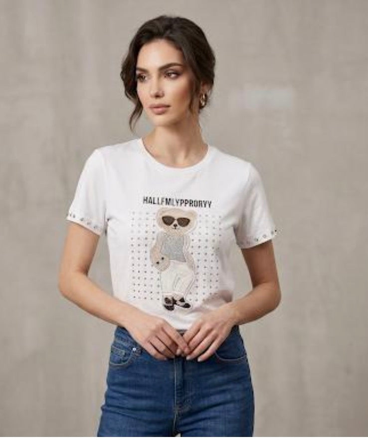 T-shirt Teddy girl