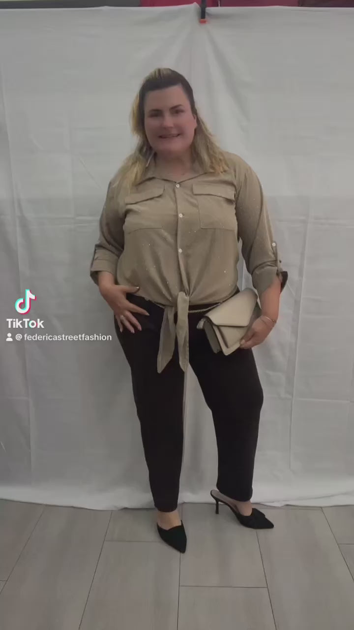 Pantalone catena curvy